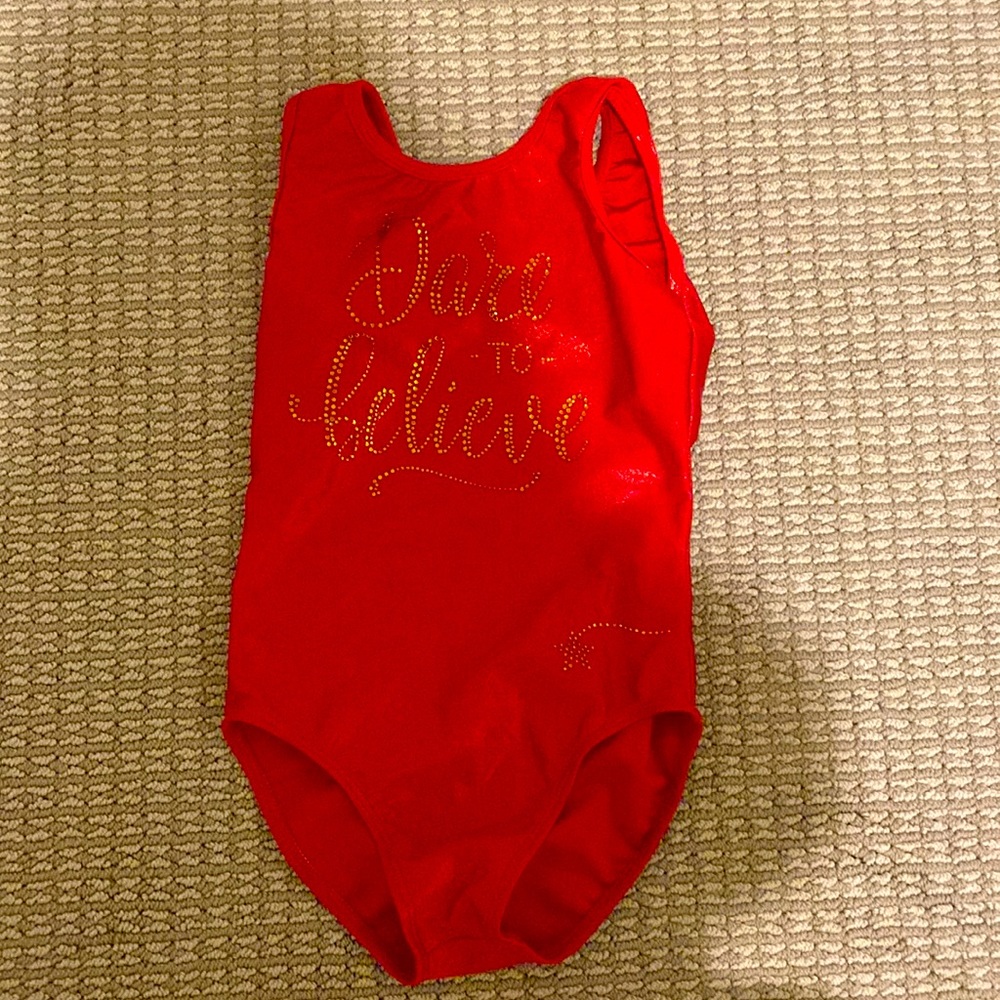 “Dare to believe” child medium/ large leotard